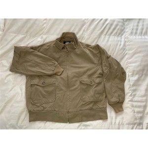 Vintage Woolrich Cotton Canvas Unlined Zip Front Jacket Cargo Pockets XL